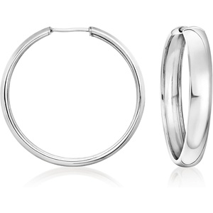 image:imageRossSimons Sterling Silver Endless Hoop Earrings