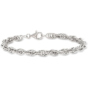 image:imageRossSimons Sterling Silver RopeChain Braceletno gemstone