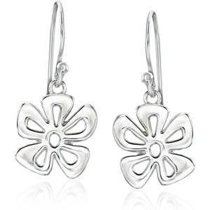 image:imageZina Sterling Silver Tiki Flower Drop Earrings