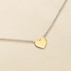 image:imagePure Collection by RossSimons Italian 14kt Yellow Gold Heart and Sterling Silver CurbLink Necklace 16 inches