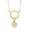 image:imagePure Collection by RossSimons Opal Celestial Charm With Diamonds in 14kt Yellow Gold