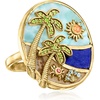 image:imageRossSimons 015 ct tw MultiGemstone Beach Ring in 18kt Gold Over SterlingDiopside