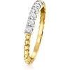 image:imageRossSimons 025 ct tw Diamond Beaded Ring in 18kt Gold Over SterlingDiamond