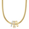 image:imageRossSimons 070 ct tw Baguette LabGrown Diamond Bead Charm in 18kt Gold Over Sterling