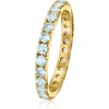image:imageRossSimons 120 ct tw Aquamarine Eternity Band in 18kt Gold Over SterlingAquamarine