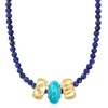 image:imageRossSimons 12x6mm Turquoise Bead Charm in 18kt Gold Over Sterling