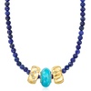 image:imageRossSimons 12x6mm Turquoise Bead Charm in 18kt Gold Over Sterling