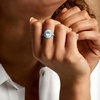 image:imageRossSimons 140 Carat Sky Blue Topaz Ring With Pastel Blue Enamel in 18kt Gold Over SterlingTopaz