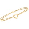 image:imageRossSimons 14kt Yellow Gold 2Strand Heart Anklet 10 inches