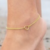 image:imageRossSimons 14kt Yellow Gold 2Strand Heart Anklet 10 inches
