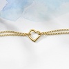 image:imageRossSimons 14kt Yellow Gold 2Strand Heart Anklet 10 inches