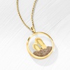 image:imageRossSimons 14kt Yellow Gold FlipFlops and Sand Pendant