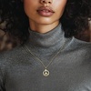 image:imageRossSimons 14kt Yellow Gold Peace Sign Pendant