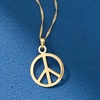 image:imageRossSimons 14kt Yellow Gold Peace Sign Pendant