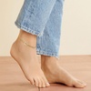 image:imageRossSimons 18kt Gold Over Sterling Heart and Bead Anklet 9 inches