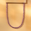 image:imageRossSimons 2500 ct tw Amethyst Bead Necklace With 18kt Gold Over Sterling 18 inches