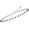 image:imageRossSimons 253mm Lapis Bead Anklet in 18kt Gold Over Sterling 9 inches