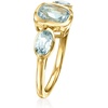 image:imageRossSimons 260 ct tw Sky Blue Topaz 3Stone Ring in 18kt Gold Over SterlingTopaz