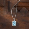image:imageRossSimons 300 Carat Sky Blue Topaz Pendant Necklace With White Topaz in Sterling Silver 18 inches