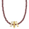 image:imageRossSimons 3500 ct tw Garnet Bead Necklace With 18kt Gold Over Sterling 18 inches