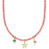 image:imageRossSimons 354mm Pink Coral Bead CharmCompatible Toggle Necklace in 18kt Gold Over SterlingCoral