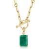 image:imageRossSimons 575 Carat Emerald Charm in 18kt Gold Over Sterling