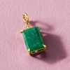 image:imageRossSimons 575 Carat Emerald Charm in 18kt Gold Over Sterling