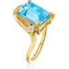 image:imageRossSimons 625 Carat Swiss Blue Topaz Ring With LabGrown Diamonds in 18kt Gold Over SterlingDiamond