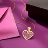 image:imageRossSimons Italian 14kt Yellow Gold Openwork Heart Pendant Necklace 165 inches