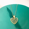 image:imageRossSimons Italian 14kt Yellow Gold Openwork Heart Pendant Necklace 165 inches
