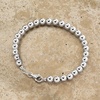 image:imageRossSimons Italian 6mm Sterling Silver Bead Braceletno gemstone