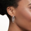 image:imageRossSimons Italian Sterling Silver DoubleHoop Earrings
