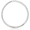 image:imageRossSimons Italian Sterling Silver and 18kt Gold Over Sterling Reversible Omega NecklaceNo Gemstone