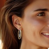 image:imageRossSimons Italian Sterling Silver and 18kt Gold Over Sterling TripleHoop Earrings