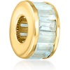 image:imageRossSimons JulyRuby  Baguette Birthstone Bead Charm in 18kt Gold Over Sterling