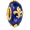 image:imageRossSimons Lapis FleurDeLis Bead Charm in 18kt Gold Over Sterling
