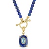 image:imageRossSimons Lapis and 60 Carat Swiss Blue Topaz Charm in 18kt Gold Over Sterling
