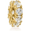 image:imageRossSimons MarchAquamarine  Birthstone Bead Charm in 18kt Gold Over Sterling