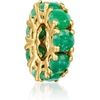 image:imageRossSimons MarchAquamarine  Birthstone Bead Charm in 18kt Gold Over Sterling