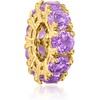 image:imageRossSimons MarchAquamarine  Birthstone Bead Charm in 18kt Gold Over Sterling