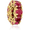 image:imageRossSimons MarchAquamarine  Birthstone Bead Charm in 18kt Gold Over Sterling