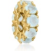 image:imageRossSimons MarchAquamarine  Birthstone Bead Charm in 18kt Gold Over Sterling
