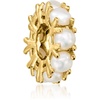 image:imageRossSimons MarchAquamarine  Birthstone Bead Charm in 18kt Gold Over Sterling