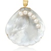 image:imageRossSimons MotherOfPearl Seashell Pendant With 445mm Cultured Pearls in 14kt Yellow Gold
