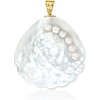image:imageRossSimons MotherOfPearl Seashell Pendant With 445mm Cultured Pearls in 14kt Yellow Gold