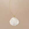 image:imageRossSimons MotherOfPearl Seashell Pendant With 445mm Cultured Pearls in 14kt Yellow Gold