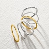 image:imageRossSimons Sterling Silver and 18kt Gold Over Sterling Jewelry Set 6 Stackable RingsNo Gemstone