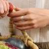 image:imageRossSimons Sterling Silver and 18kt Gold Over Sterling Jewelry Set 6 Stackable RingsNo Gemstone