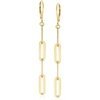 image:imageCharles Garnier 18kt Gold Over Sterling Paper Clip Link Drop Earrings