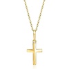 image:imagePure Collection by RossSimons 14kt Yellow Gold Modern Cross Pendant NecklaceNo Gemstone